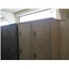 Image 2 : Qty 3 Medart Metal Locker Units: 2 @ 3 Compartment Wide, 1 @ 2 Wide x 5 Units High