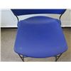 Image 3 : Qty 5 EckAdams Blue Upholstered Chairs 18"x19"x32"H