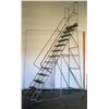 Image 1 : Rolling Metal 13 Step Warehouse Staircase Safety Ladder
