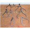 Image 1 : Qty 8 Starrett & Lufkin Rule Caliper Machinist Tools & Spring Dividers - Misc Sizes