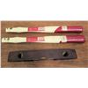 Image 1 : Qty 2 Jim Dandy 12" Machinist Hammer Handles JD106-12 & Stanley 260 Level