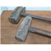 Image 2 : Sledgehammer 27"L & Specialty Head Blacksmith Forging Hammer 37"L