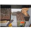 Image 18 : Metal 7-Tier Shelf & Contents: Clippers, Hand Tools, Rods, Measuring Tools, Bits, etc