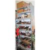 Image 1 : Metal 7-Tier Shelf & Contents: Clippers, Hand Tools, Rods, Measuring Tools, Bits, etc