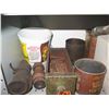 Image 26 : Metal 7-Tier Shelf & Contents: Clippers, Hand Tools, Rods, Measuring Tools, Bits, etc
