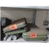 Image 19 : Metal 6-Tier Shelf & Contents: Lights, Hand Tools, Grinding Wheels, Oil Can, Bits, etc