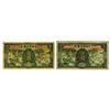 Image 1 : Farmers Bank of China, 1935 Second Issue Contemporary Counterfeit & Normal Pair