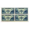 Image 1 : Republik Indonesia, 1953 Uncut Specimen/Proof Block of 4 Notes.