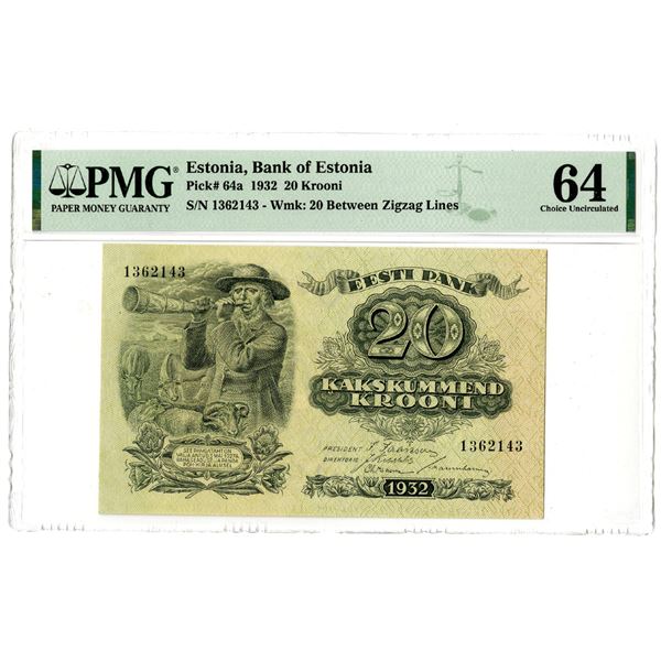 Bank of Estonia, 1932 Issued Banknote