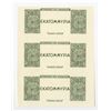 Image 1 : Bank of Greece Color Trial Uncut Sheet of 3 banknotes.