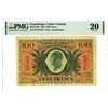 Image 1 : Caisse Centrale de la France d'Outre-Mer, 1944 Issued Banknote