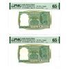 Image 1 : Reserve Bank of India, ND (1951) Sequential Banknote Pair