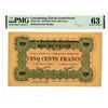 Image 1 : Etat du Grand-Duche, 1918 (ND 1919) Issued Banknote