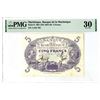 Image 1 : Banque de la Martinique, 1901 (1934-45) Issued Banknote