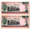 Image 2 : Banque Nationale du Rwanda, 1998 Issued Sequential Banknote Pair