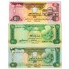 Image 1 : United Arab Emirates Central Bank, 1982-1993 Trio of Issued Notes