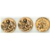 Image 1 : Italian Bronze Art Medals 1990's Trio.