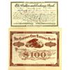 Image 1 : Carson City Stock Certificate Pair, ca.1880-1890's.
