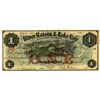 Image 1 : River Raisin & Lake Erie Rail Road Co., 1863 $1 Currency Note