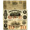 Image 1 : Northeastern State Obsolete Banknote Trio, ca. 1827 to 1850's.