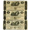 Image 1 : Bank of the State of South Carolina, 1862 Obsolete Banknote Trio.