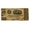 Image 1 : Republic of Texas, 1840, $2 Obsolete Banknote.