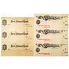 Image 1 : First National Bank of Frost and Gatesville National Bank Uncut Trio Proof/Specimen Check Pair
