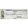 Image 1 : Francis E. Spinner Autograph on 1846 Mohawk Valley Bank Check