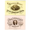 Image 1 : Plate Printers Union, Annual Ball, 1899 Gentleman's and Ladies' Ticket Pair.