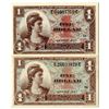 Image 1 : U.S. Military Payment Certificate, 1958, Series 521 Issue Banknote Pair.