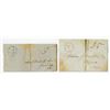 Image 1 : Ohio and Georgia 1846 and 47 Stampless Cover Pair
