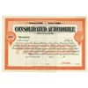 Image 1 : Consolidated Automobile Co., ca.1916-20 Specimen Stock Certificate