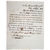 Image 1 : Third Massachusetts Turnpike Corp. 1797 I/U Stock Certificate Signed by Caleb Strong