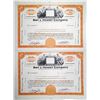 Image 1 : Bell & Howell Co., ca. 1950-60's Uncut Specimen Stock Certificate Pair