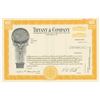 Image 1 : Tiffany & Co. 1975 Specimen Stock Certificate