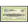 Image 1 : San Ramon Valley Railroad Co., 1912 I/U Stock Certificate.