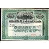 Image 1 : Gainesville, McAlester and St. Louis Railway, 1890's Specimen Stock Certificate.