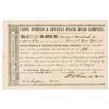 Image 1 : Union Springs & Levanna Plank Road Co., 1853 I/U Stock Certificate