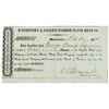 Image 1 : Watertown & Sackets Harbor Plank Road Co., 1848 Issued Stock Certificate