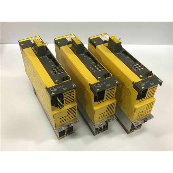 (3) Fanuc A06B-6124-H209 aiSV 80/80HV AC Servo Drive