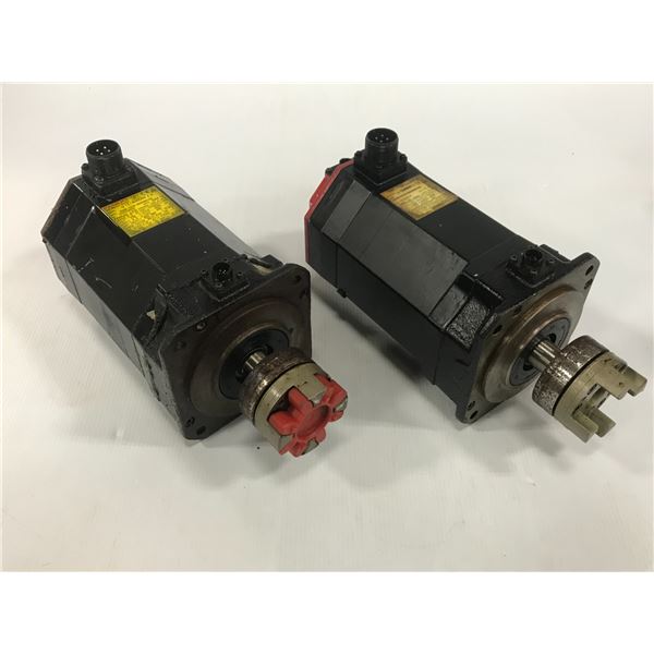 (2) FANUC A06B-0239-B500#0100 AC SERVO MOTOR