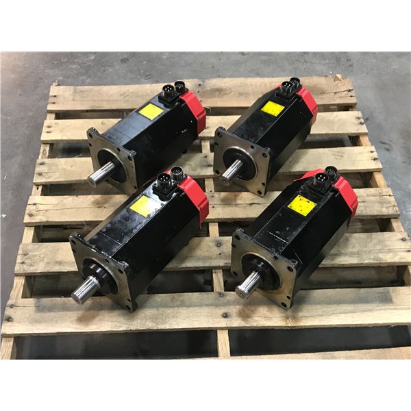 (4) FANUC A06B-0147-B077 AC SERVO MOTOR