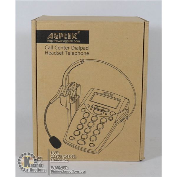 CALL CENTER DIAL PAD TELEPHONE HEADSET