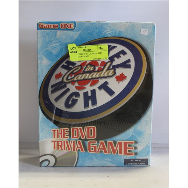 HOCKEY NIGHT IN CANADA THE DVD TRIVIA GAME