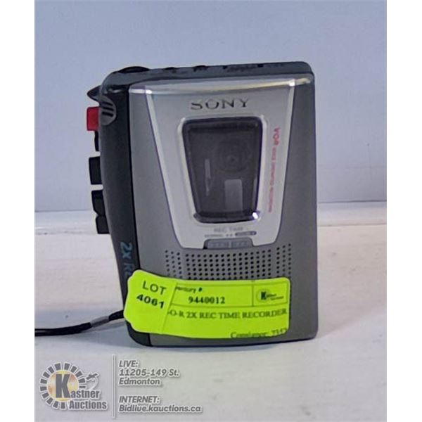 SONY V-O-R 2X REC TIME RECORDER