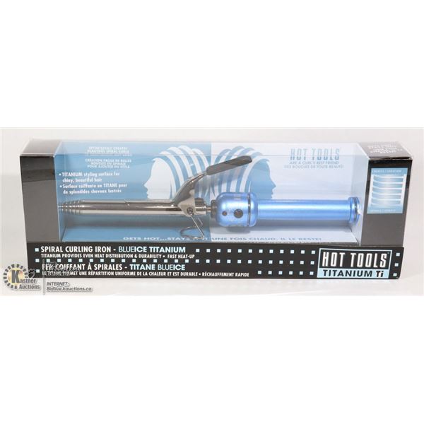 HOT TOOLS TITANIUM SPIRAL CURLING IRON