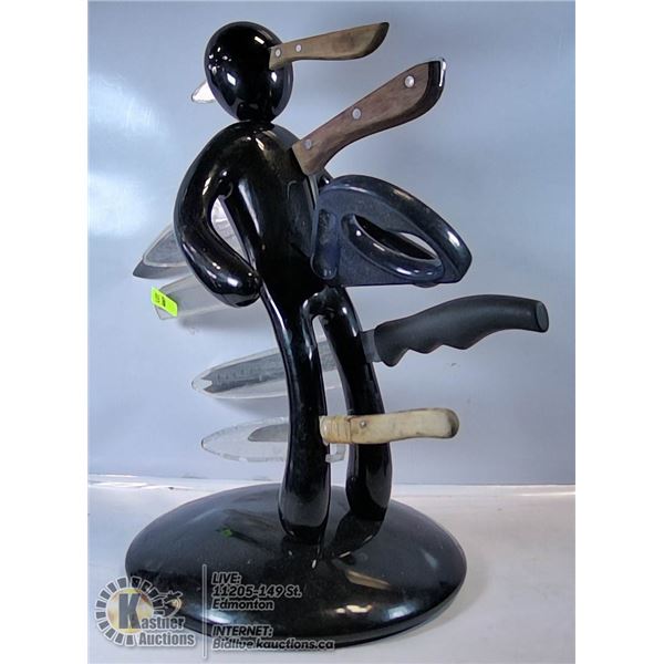 KNIFE BLOCK MAN