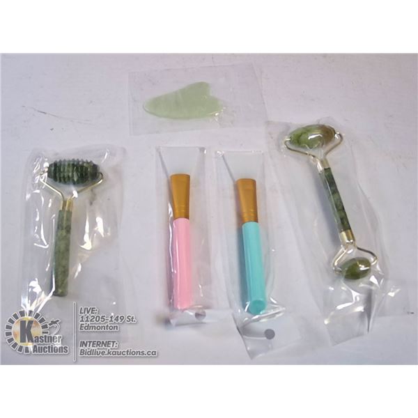 LOT OF 5 FACIAL MASSAGING AND THERAPY TOOLS.
