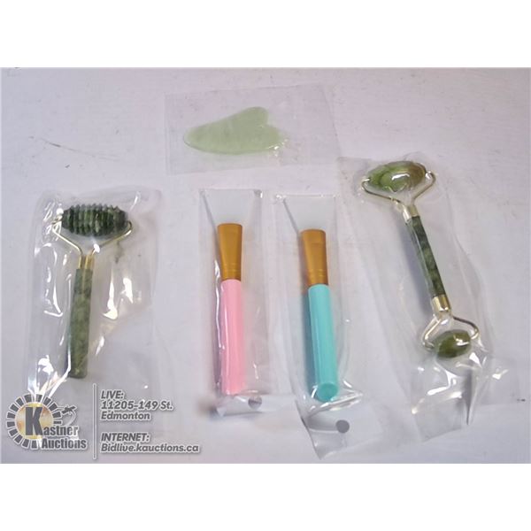 LOT OF 5 FACIAL MASSAGING AND THERAPY TOOLS.