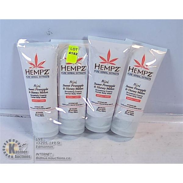 LOT OF 4 HEMPZ MINI GOJI ORANGE LEMONADE CITRUS